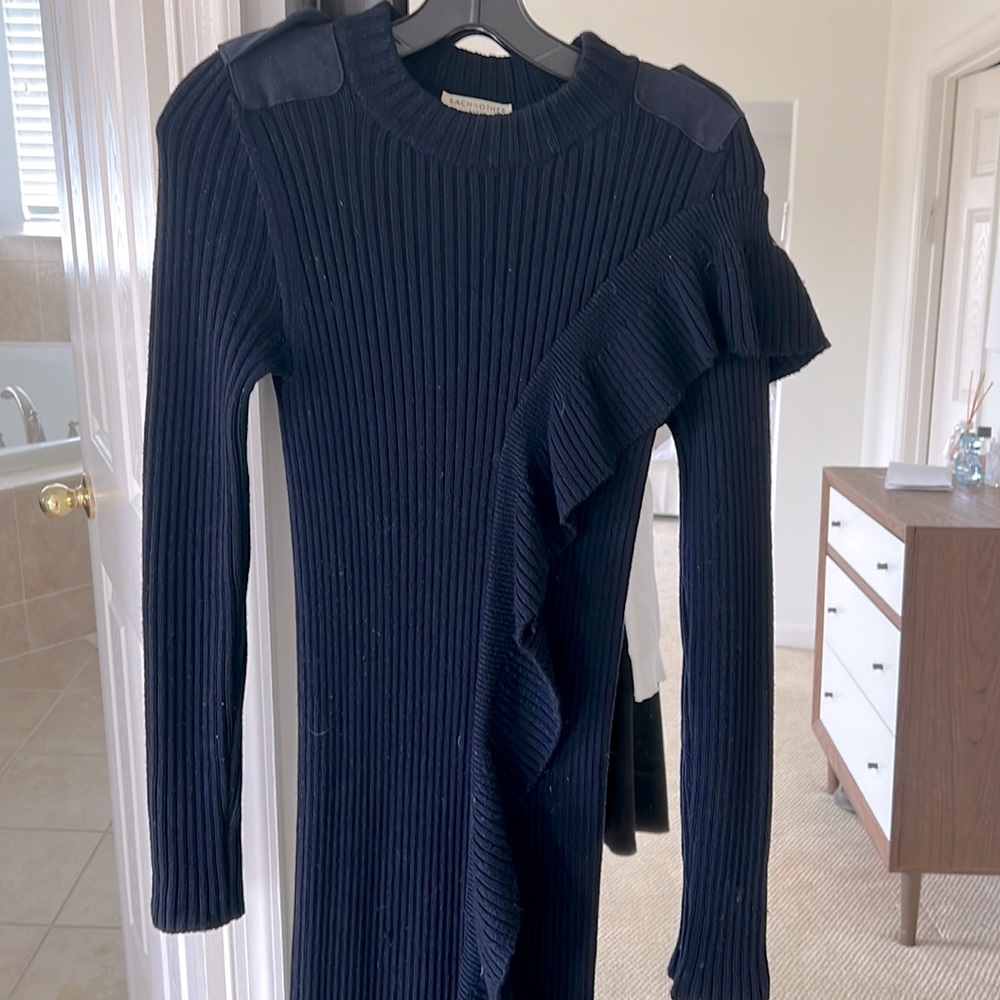 💯 wool Modest knit dress
